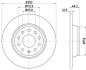 HELLA PRO VW гальмівний диск заднії Golf V, Passat 06-,Touran HELLA PAGID 8DD 355 112141 (фото 1)