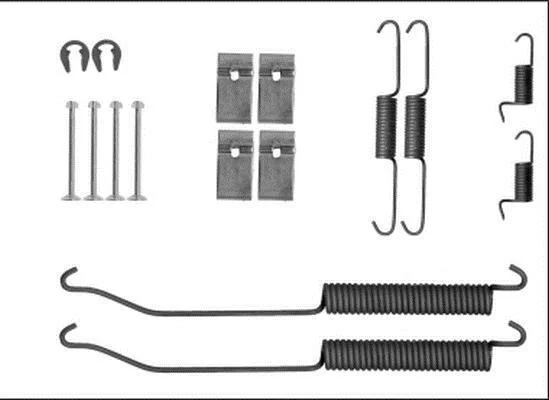 HELLA NISSAN К-т установчий гальмівних колодок Navara 05- HELLA PAGID 8DZ 355 205871 (фото 1)
