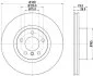 HELLA PRO HIGH CARBON BMW диск гальмівний передній X3 10- HELLA PAGID 8DD 355 129631 (фото 1)