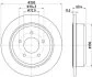 HELLA PRO JEEP гальмівний диск задн. Grand Cherokee 92-99 HELLA PAGID 8DD 355 114801 (фото 1)