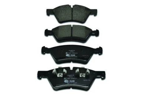 Комплект гальмівних накладок, дискове гальмо HELLA PAGID 8DB 355 012011