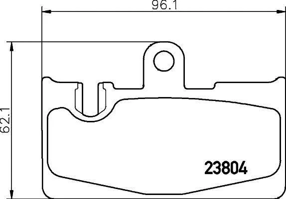 HELLA TOYOTA гальмівні колодки задн.Lexus LS (FE) 430 00- HELLA PAGID 8DB 355 011661 (фото 1)
