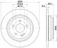 HELLA PRO DB гальмівний диск задн. Vito 14-, EQV (W447) HELLA PAGID 8DD 355 122441 (фото 1)