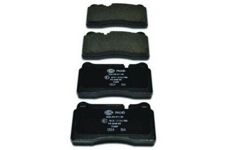 HELLA VW гальмівні колодки передн.Touareg (сист.BREMBO) HELLA PAGID 8DB 355 011-851