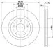 HELLA NISSAN диск гальмівний передн.X-Trail,Qashqai HELLA PAGID 8DD 355 114601 (фото 1)