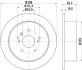 HELLA PRO TOYOTA гальмівний диск задн. Lexus RX 03- HELLA PAGID 8DD 355 114991 (фото 1)