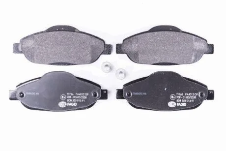 HELLA PEUGEOT гальмівні колодки передн.308,3008 07- HELLA PAGID 8DB 355 013911