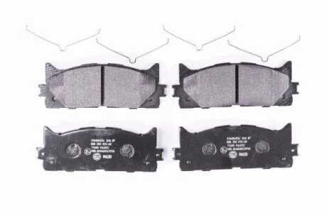 Комплект гальмівних накладок, дискове гальмо HELLA PAGID 8DB 355 012401