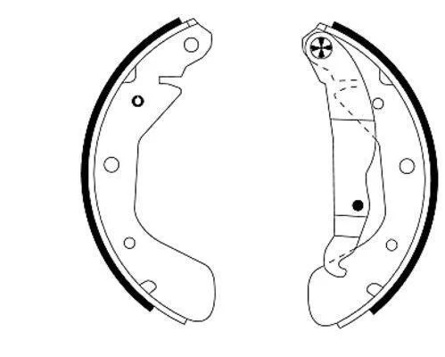 HELLA OPEL щоки гальмівні ASTRA, CORSA 92- (200*28) HELLA PAGID 8DB 355 001291 (фото 1)
