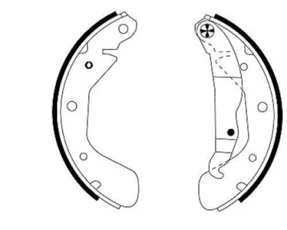 HELLA OPEL щоки гальмівні ASTRA, CORSA 92- (200*28) HELLA PAGID 8DB 355 001291