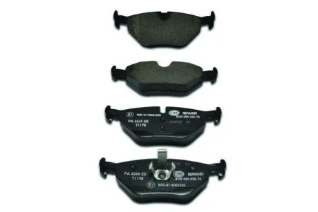 Комплект гальмівних накладок, дискове гальмо HELLA PAGID 8DB 355 008761