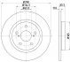 HELLA TOYOTA диск гальмівний задн. Avensis 09- HELLA PAGID 8DD 355 116121 (фото 1)