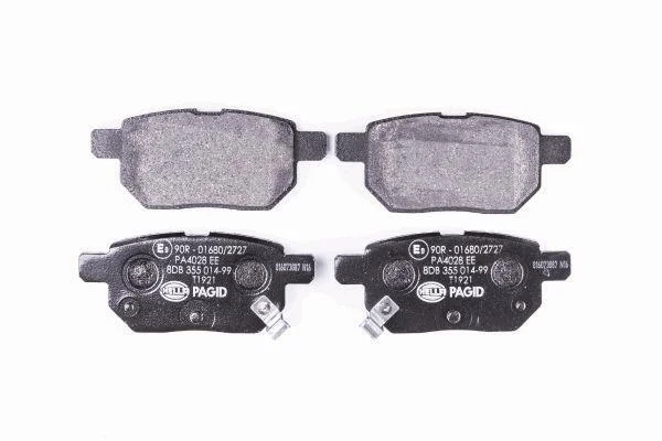 Гальмівні колодки зад. Toyota Corolla/Yaris 05- HELLA PAGID 8DB 355 014991 (фото 1)