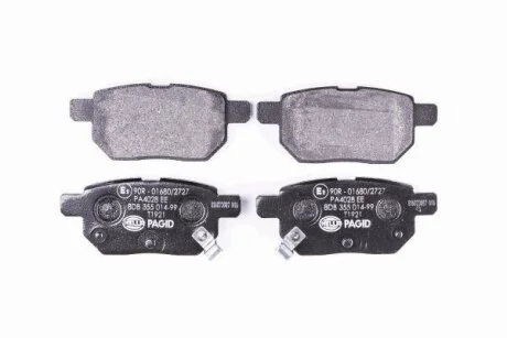 Гальмівні колодки зад. Toyota Corolla/Yaris 05- HELLA PAGID 8DB 355 014991