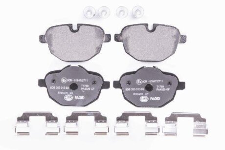 HELLA BMW гальмівні колодки задн.5 F10, X3 10- HELLA PAGID 8DB 355 013921