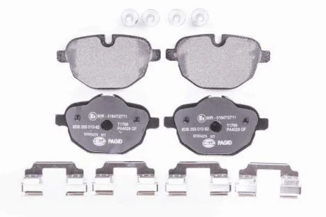 HELLA BMW гальмівні колодки задн.5 F10, X3 10- HELLA PAGID 8DB 355 013921
