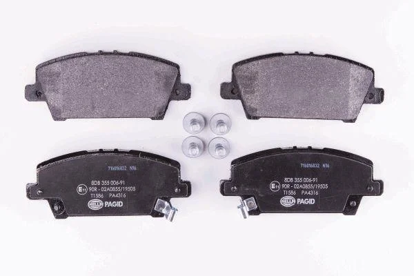 HELLA HONDA гальмівні колодки передн.Civic 06- HELLA PAGID 8DB 355 006911 (фото 1)