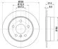 HELLA DB гальмівний диск передн. W169,245 04- HELLA PAGID 8DD 355 111101 (фото 1)