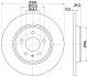 HELLA PRO VW диск гальм. зад. Audi A4, Q5 07- HELLA PAGID 8DD 355 113-931 (фото 1)