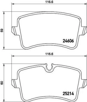 HELLA VW гальмівні колодки задн.Audi A6/7 11- HELLA PAGID 8DB 355 016061