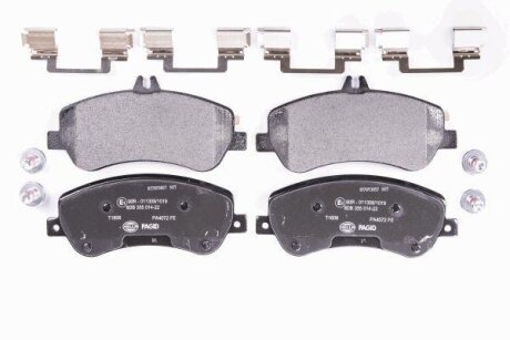 HELLA DB гальмівні колодки пер. GLK-Class 08- HELLA PAGID 8DB 355 014-221