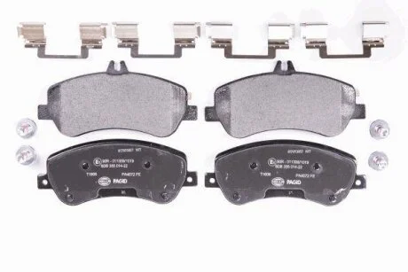 HELLA DB гальмівні колодки пер. GLK-Class 08- HELLA PAGID 8DB 355 014221