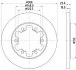 HELLA PRO FORD диск гальм. задн. TRANSIT 15- HELLA PAGID 8DD 355 122831 (фото 1)