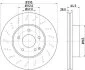 HELLA PRO DB гальмівний диск передн.W204 07- HELLA PAGID 8DD 355 114391 (фото 1)