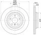 HELLA DB диск гальмівний задн.GLE W166 11- HELLA PAGID 8DD 355 122561 (фото 1)