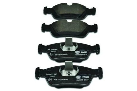Колодки гальмівні дискові комплект передні HELLA PAGID 8DB 355 008741