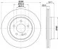 HELLA PRO DB диск гальмівний задн. W204 HELLA PAGID 8DD 355 118941 (фото 1)