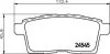 Комплект гальмівних накладок, дискове гальмо HELLA PAGID 8DB 355 013261 (фото 2)