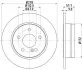 HELLA DB гальмівний диск задн W204 HELLA PAGID 8DD 355 114181 (фото 1)
