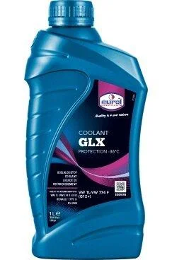 1л Coolant GLX -36 антифриз червоний G12+, TL-VW 774 F, VW TL-VW 774 D (G12), Renault Type D, BS 6580, ASTM D3306/D4656/D4985, JASO M325, NATO S-759 EUROL 002495 (фото 1)