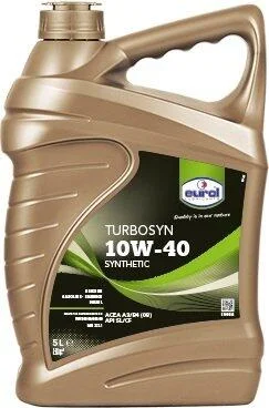 5л Turbosyn 10W-40 масло напівсинт. ACEA A3/B4, API SL/CF, MB229.1, VW500.00/505.00 EUROL 002341 (фото 1)