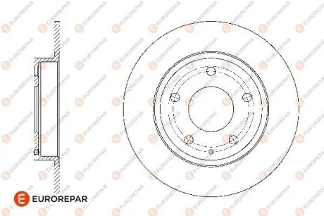 MAZDA (к-т = 2 шт) диск гальм. задн. 3 13- EUROREPAR 1676008480