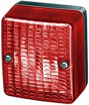 Габаритні ліхтарі лів/прав, червоний, Halogen/R10W, висота 90мм ширина 60мм глибина 80мм, горизонтальне кріплення, 12/24В HELLA 2SA 996 012091 (фото 1)