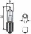 Автолампа BA9S 12V 10W BA9S T10W HELLA 8GH 002 473191 (фото 1)