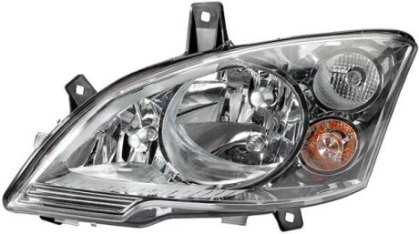 DB фара основна H7/H7/H7 з мотором регул.прав. Viano,Vito 10- HELLA 1EG 009 627-021