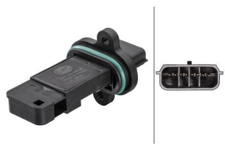 OPEL витратомір повітря Astra J/K 1.4-1.6 09- HELLA 8ET 358 095431