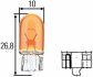 HELLA WY5W жовта 12V5W автолампа безцокольна 8GP 003 594-541