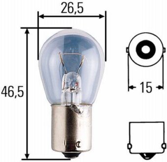 R 24/18W 24V BA 15 s 18W автолампа HELLA 8GA 002 072241