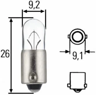 T4W Heavy Duty 24V 4W автолампа HELLA 8GP 002 067261