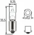 Автолампа BA9S 12V 6WT6W H6W 12V6W HELLA 8GH 007 643121