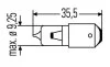 Лампа розжарювання H6W 12V 6W BAX 9s HELLA 8GH 007 643121 (фото 2)