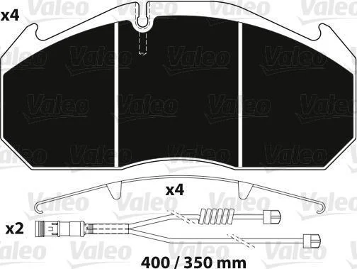 Гальмівна колодка (диск) VALEO 882216 (фото 1)