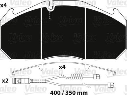 Гальмівна колодка (диск) VALEO 882216