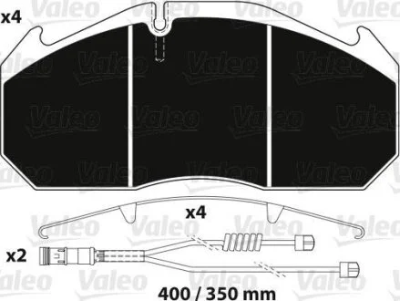 Гальмівна колодка (диск) VALEO 882216
