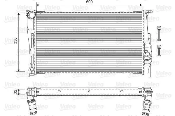 Радіатор VALEO 701601 (фото 1)