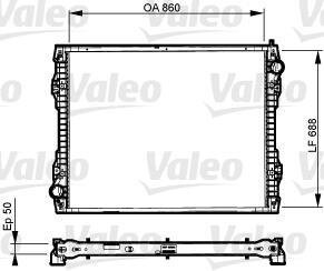 Радіатор VALEO 733546